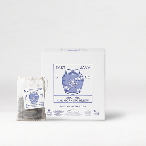 Organic A.M Morning Blend - 15x Cotton Tea Bags Cube