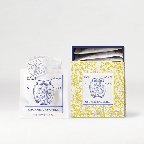 Organic Camomile - 10x Cotton Tea Bags Gift Box