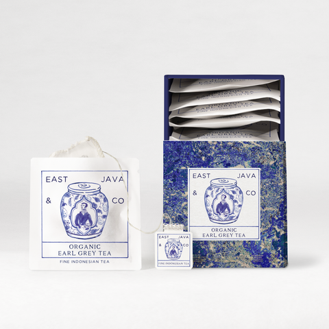 Organic Earl Grey - 10x Cotton Tea Bags Gift Box