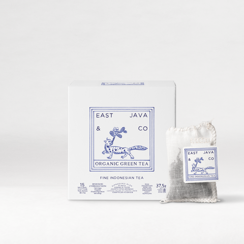Organic Green Tea - 15x Cotton Tea Bags Cube