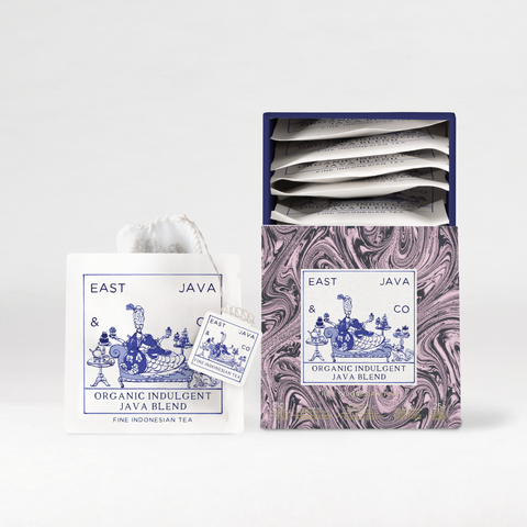 Organic Indulgent Java Blend - 10x Cotton Tea Bags Gift Box