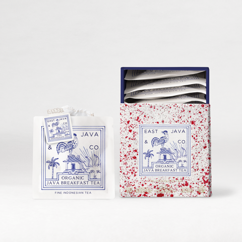 Organic Java Breakfast - 10x Cotton Tea Bags Gift Box
