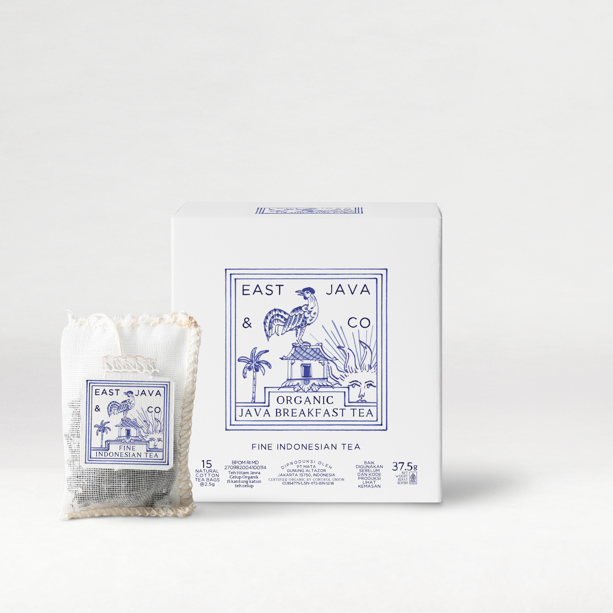 Organic Java Breakfast - 15x Cotton Tea Bags Cube – East Java & Co ...