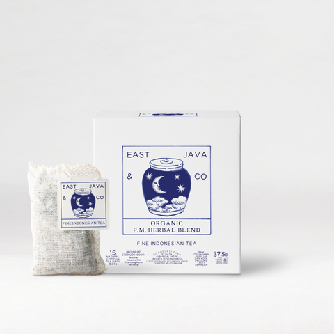 Organic P.M Herbal Blend - 15x Cotton Tea Bags Cube