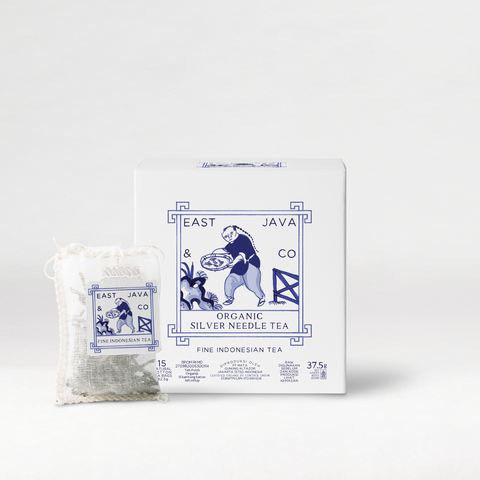 Organic Silver Needle Tea - 15x Cotton Tea Bags Cube