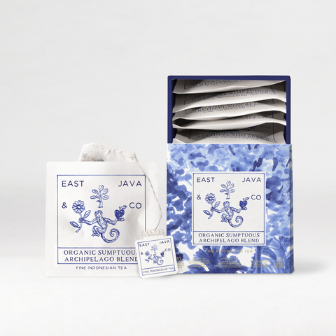 Organic Sumptuous Archipelago Blend - 10x Cotton Tea Bags Gift Box