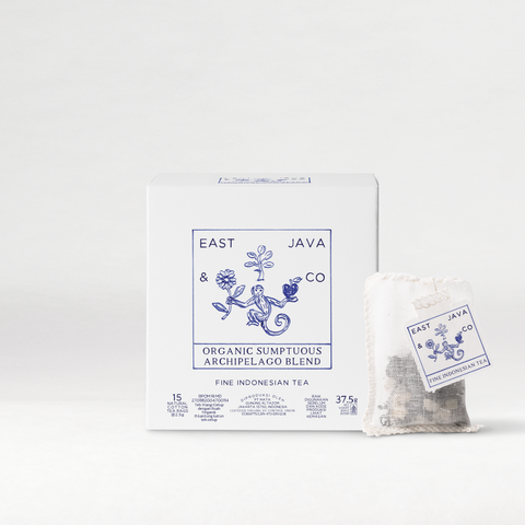 Organic Sumptuous Archipelago Blend - 15x Cotton Tea Bags Cube