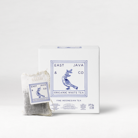 Organic White Tea - 15x Cotton Tea Bags Cube