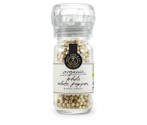 Organic Whole White Pepper Mill